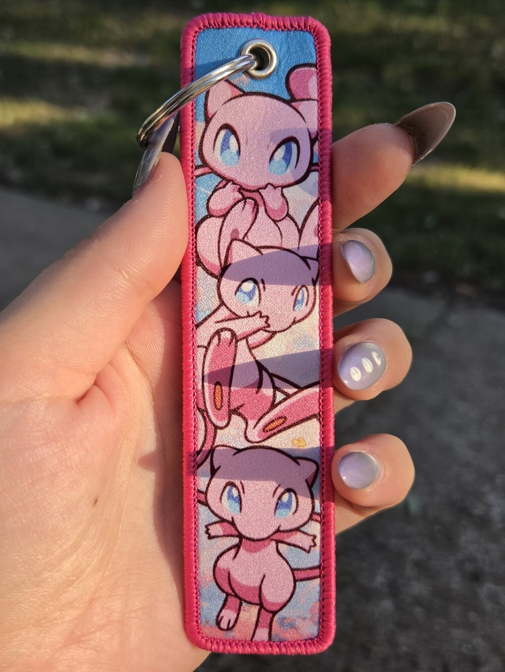 Pokemon Pink Mew Keychain Strap